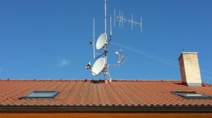 Můj anténní systém na domě / My antenna system on the house