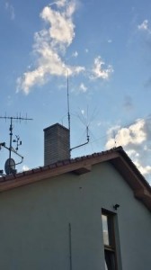 Můj anténní systém na domě / My antenna system on the house