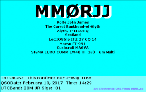 MM0RJJ 20170210 1429 20M JT65
